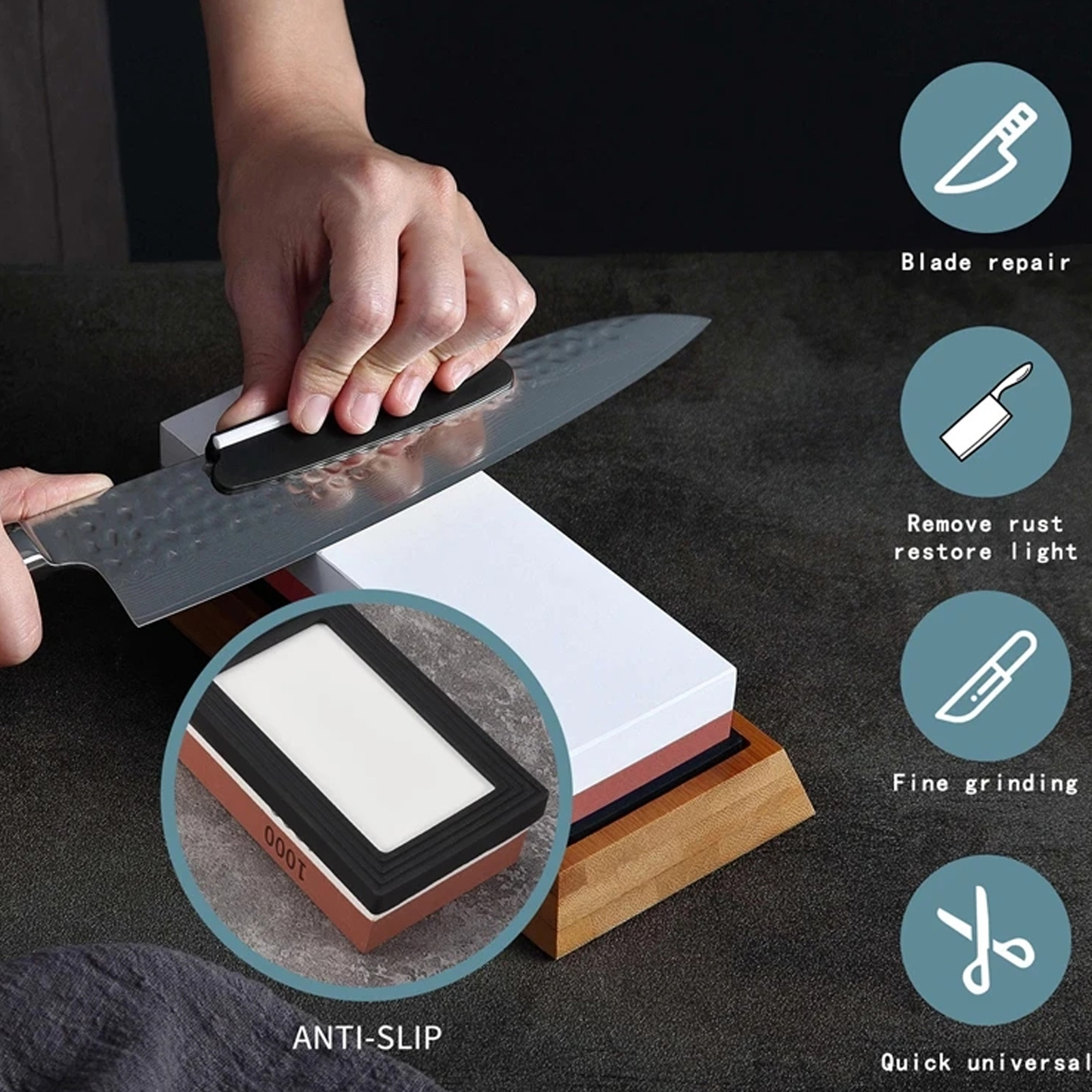 Whetstone Sharpening Stones Pr - Commercial Kitchen Knives 评论和价格