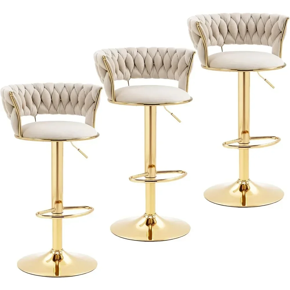 Modern Velvet Bar Stools Set o - Commercial Kitchen Set 评论和价格