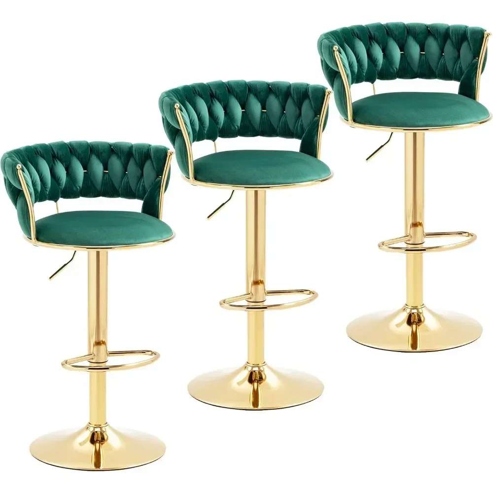 Modern Velvet Bar Stools Set o - Commercial Kitchen Set 评论和价格
