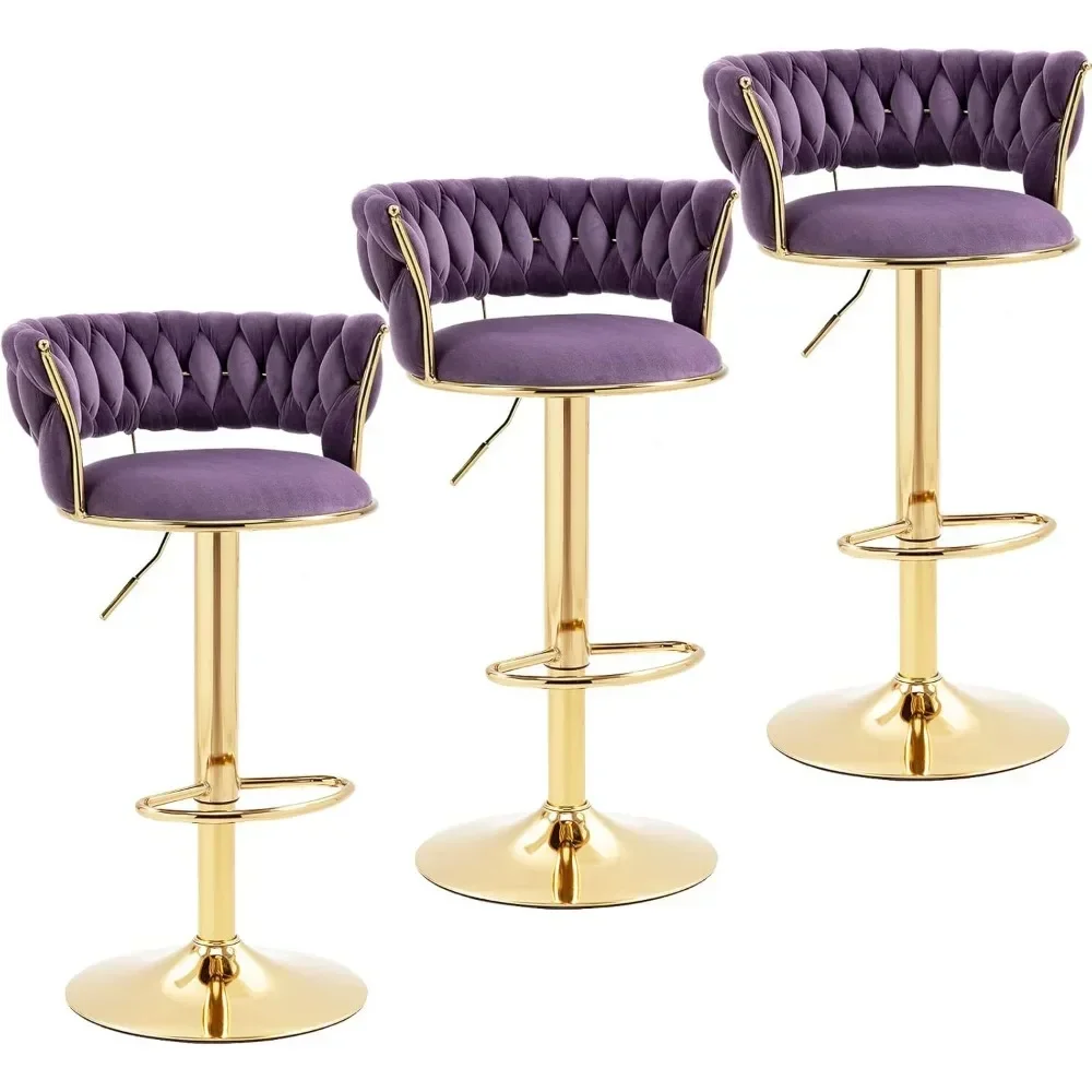 Modern Velvet Bar Stools Set o - Commercial Kitchen Set 评论和价格