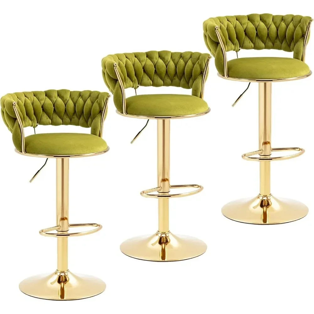 Modern Velvet Bar Stools Set o - Commercial Kitchen Set 评论和价格
