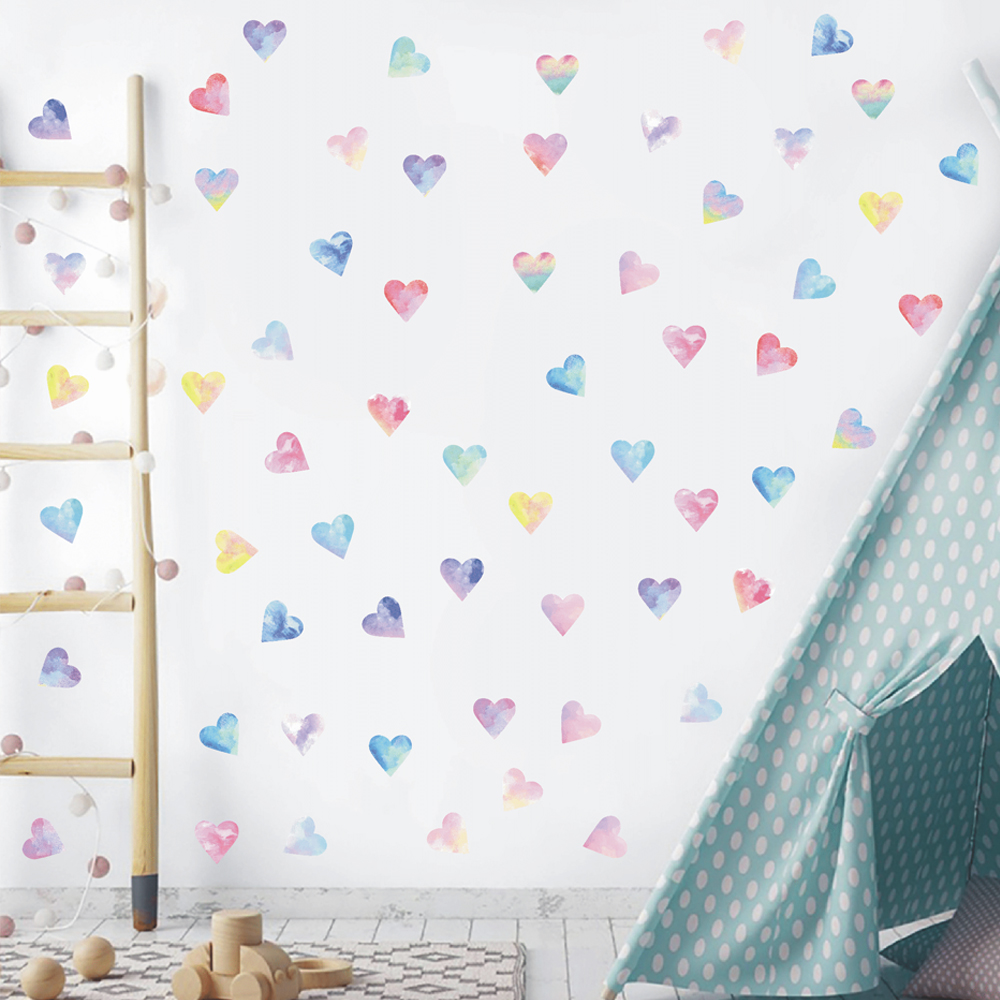Colorful Hearts Couple Wall St - Commercial Kitchen Tiles 评论和价格