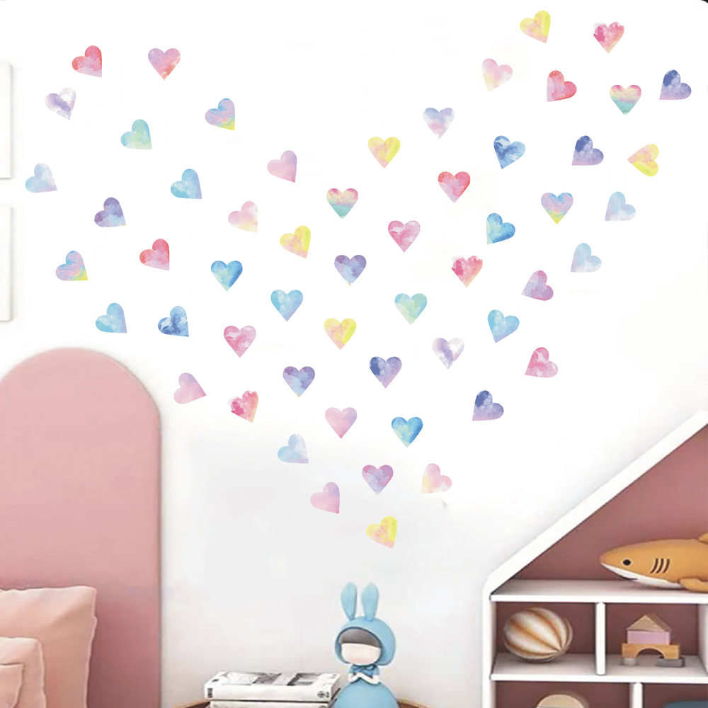 Colorful Hearts Couple Wall St - Commercial Kitchen Tiles 评论和价格