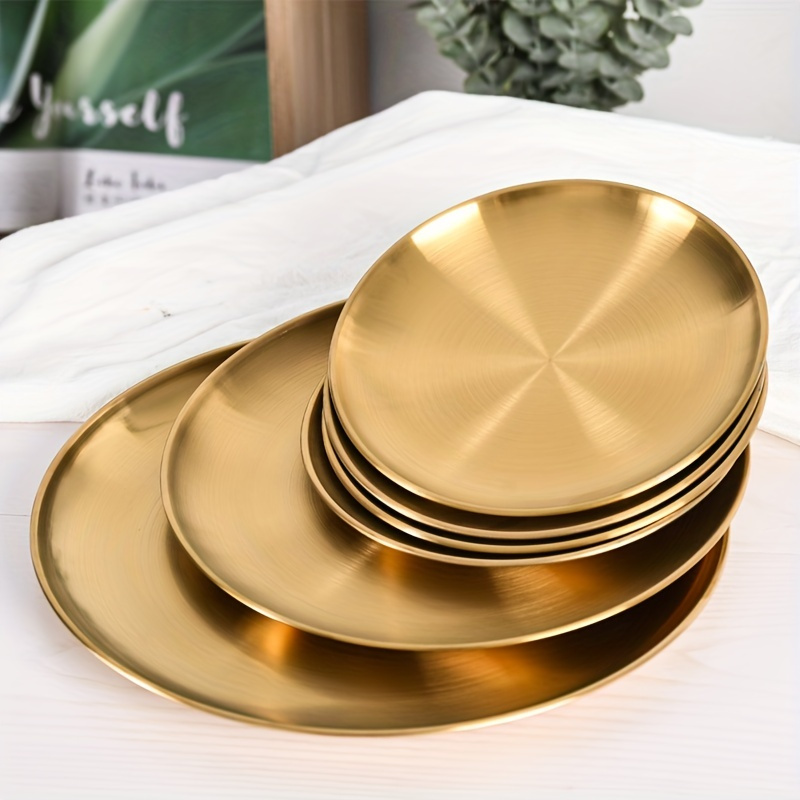 2pcs, Golden Pizza Plates, Sta - Pizza Conveyor Oven 评论和价格