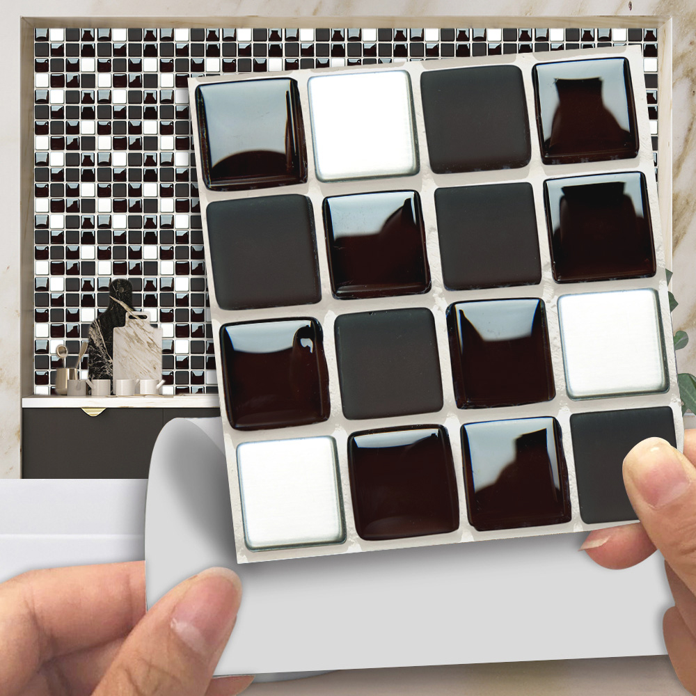 Black & White Marble Mosaic Ti - Commercial Kitchen Tiles 评论和价格