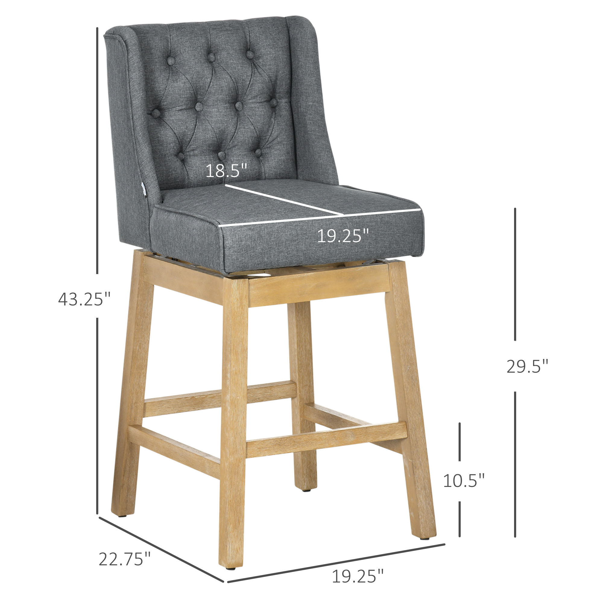 HOMCOM Bar Height Bar Stools S - Commercial Kitchen Set 评论和价格