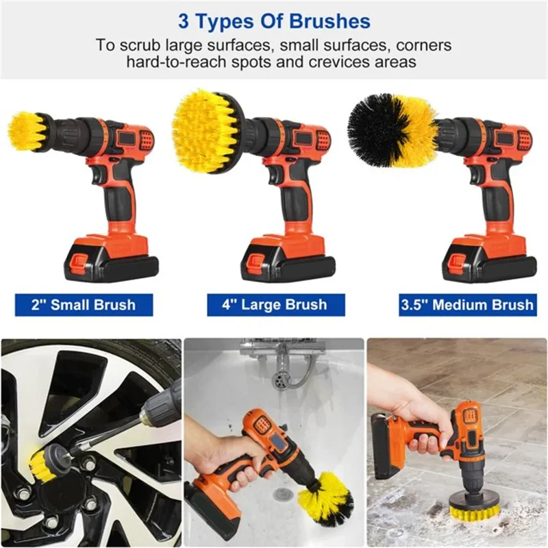 3 pcs/set drill brush set powe - Commercial Kitchen Tiles 评论和价格