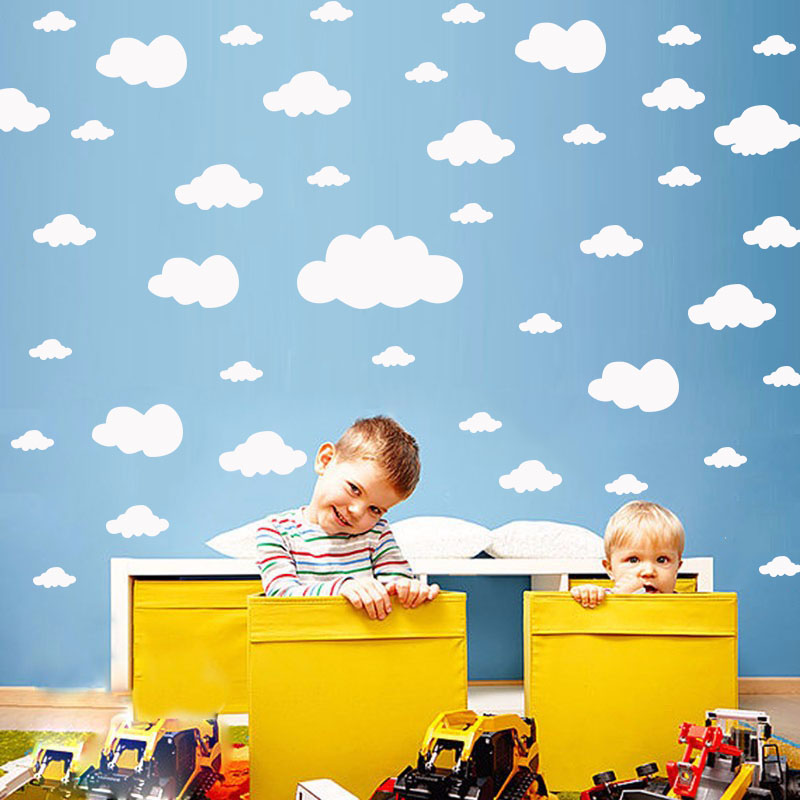68 Pcs DIY Clouds Wall Sticker - Commercial Kitchen Tiles 评论和价格