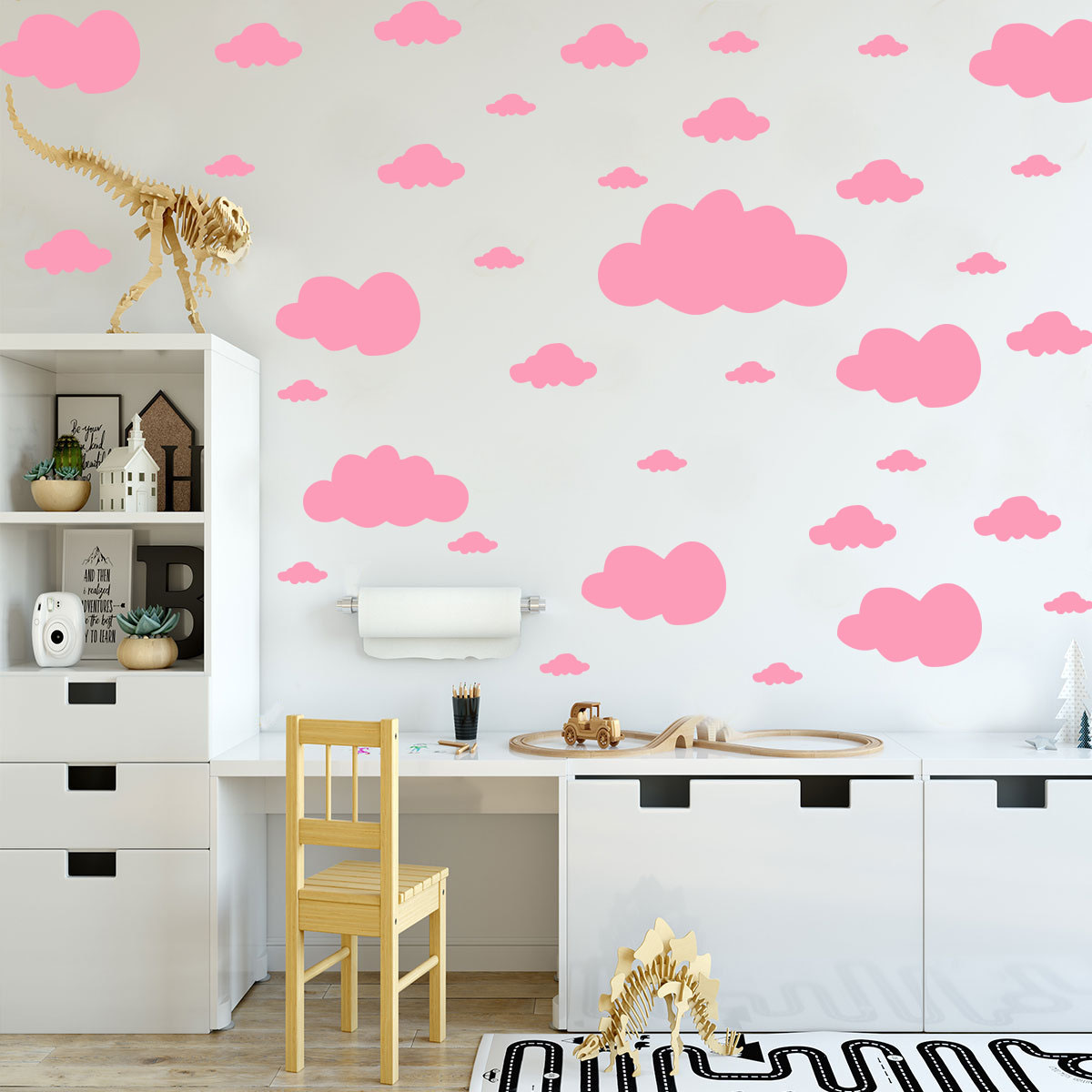 68 Pcs DIY Clouds Wall Sticker - Commercial Kitchen Tiles 评论和价格
