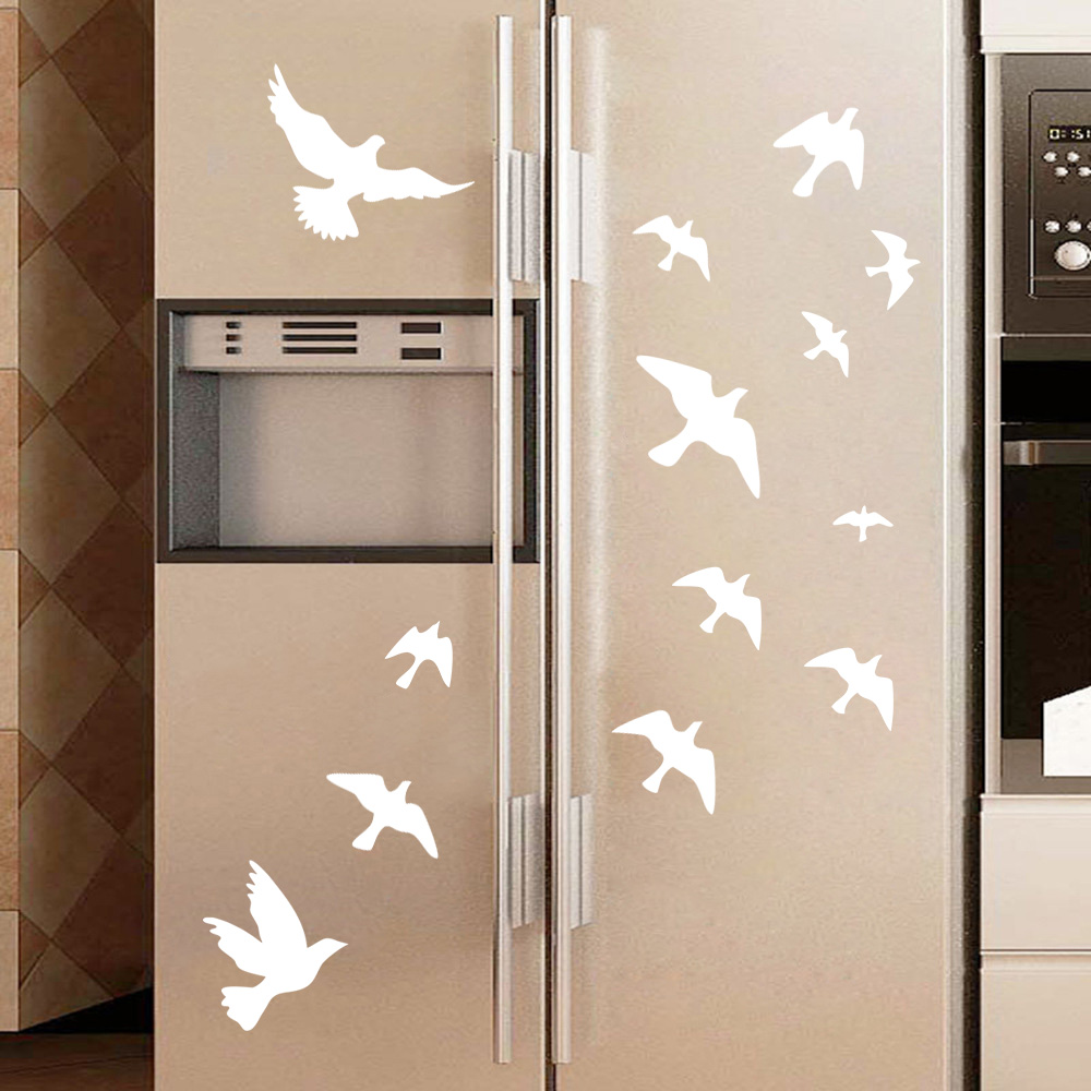 12Pcs/set Bird Wall Stickers H - Commercial Kitchen Tiles 评论和价格