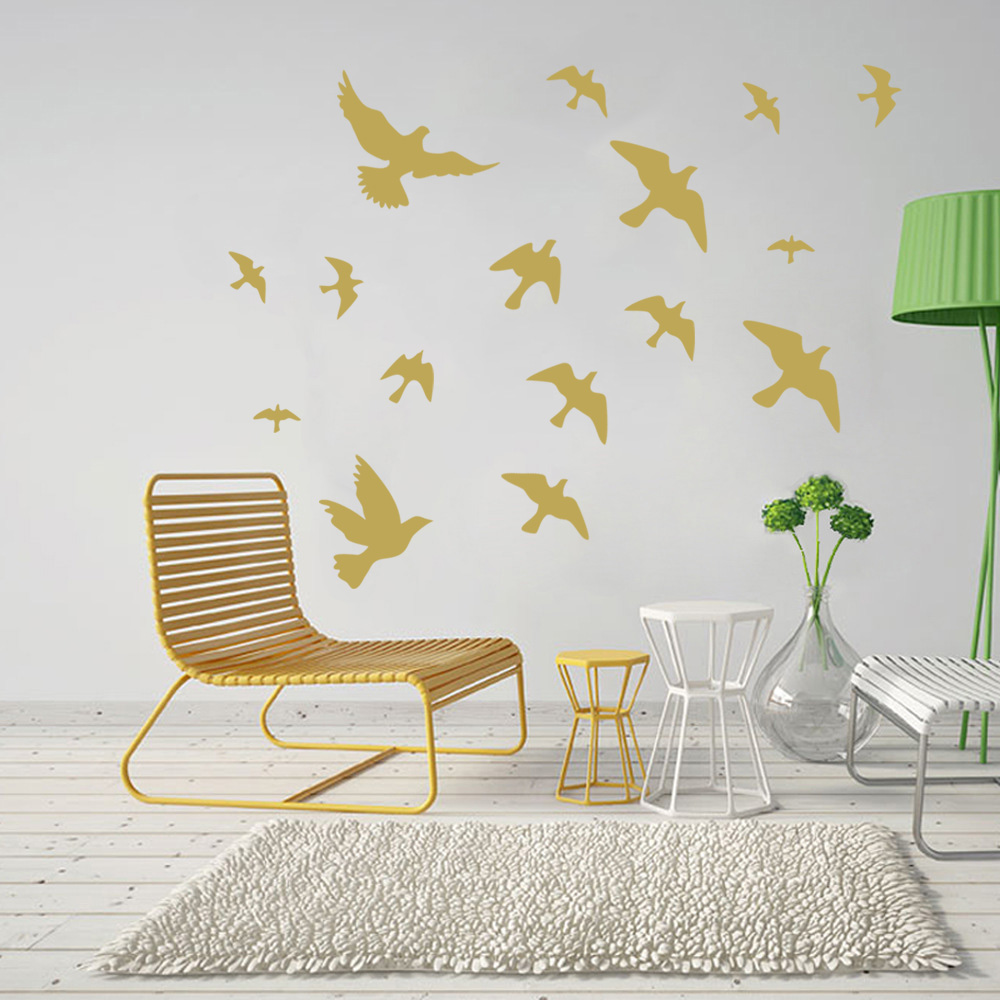 12Pcs/set Bird Wall Stickers H - Commercial Kitchen Tiles 评论和价格