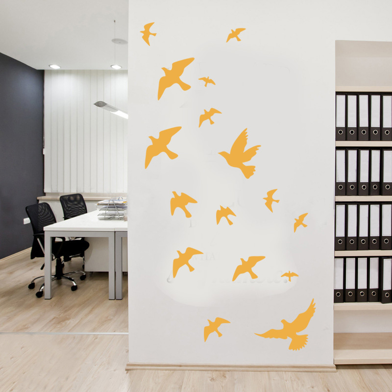 12Pcs/set Bird Wall Stickers H - Commercial Kitchen Tiles 评论和价格