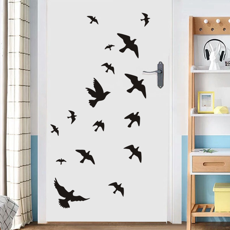12Pcs/set Bird Wall Stickers H - Commercial Kitchen Tiles 评论和价格