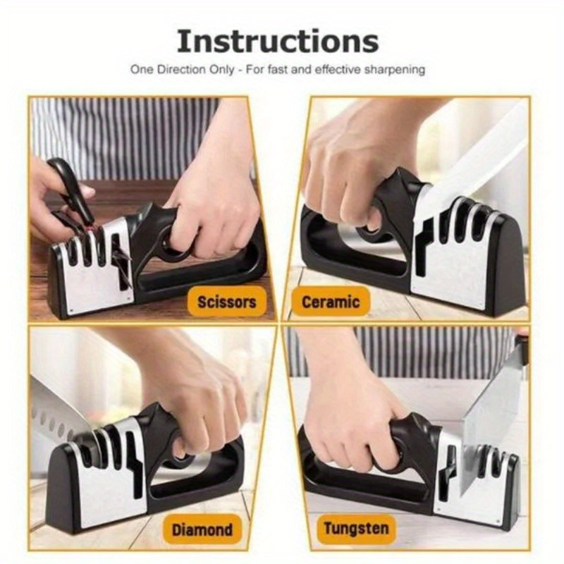 4-in-1 Professional Tungsten F - Commercial Kitchen Knives 评论和价格